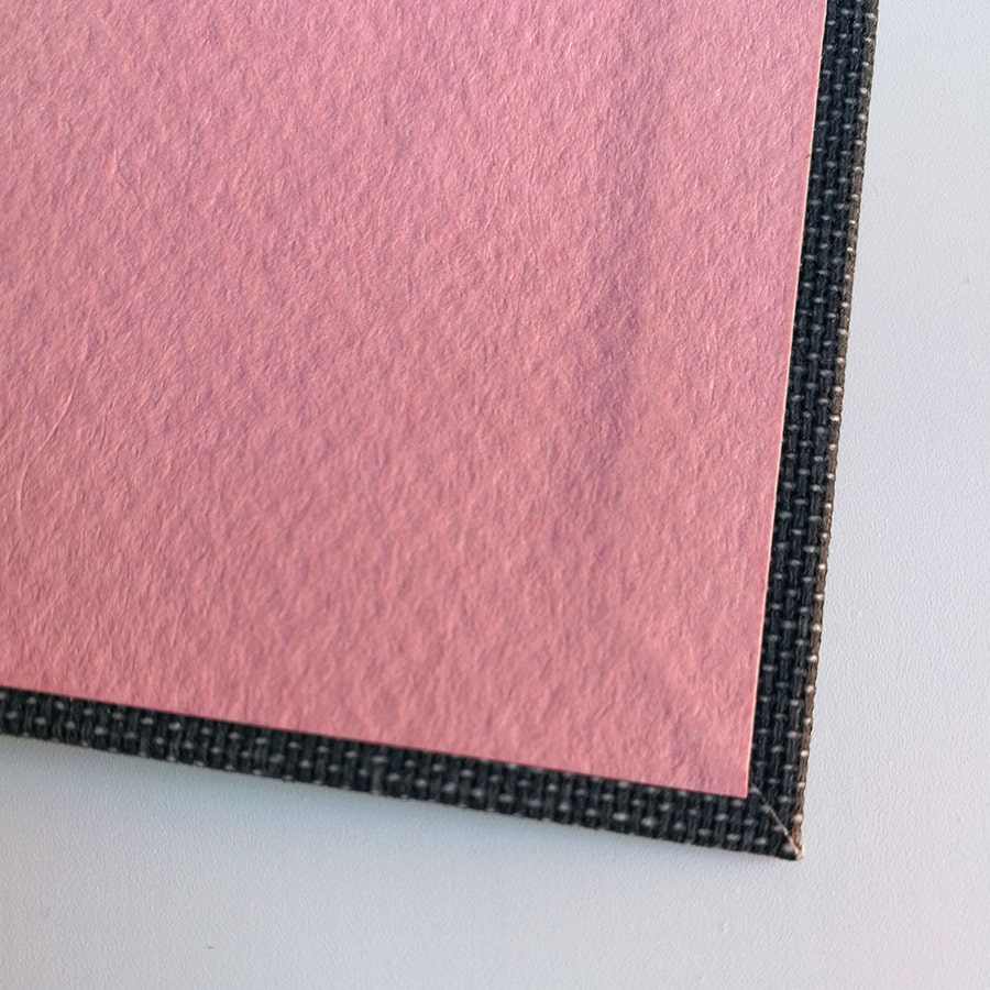 Cuaderno A5 gris oscuro ventana rosa papel reciclado blanco (liso) - Imagen 7