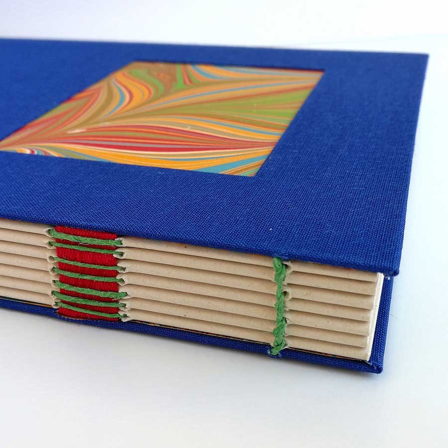 Cuaderno minimalista marmoleado A5 Azul marino 02 - Imagen 5