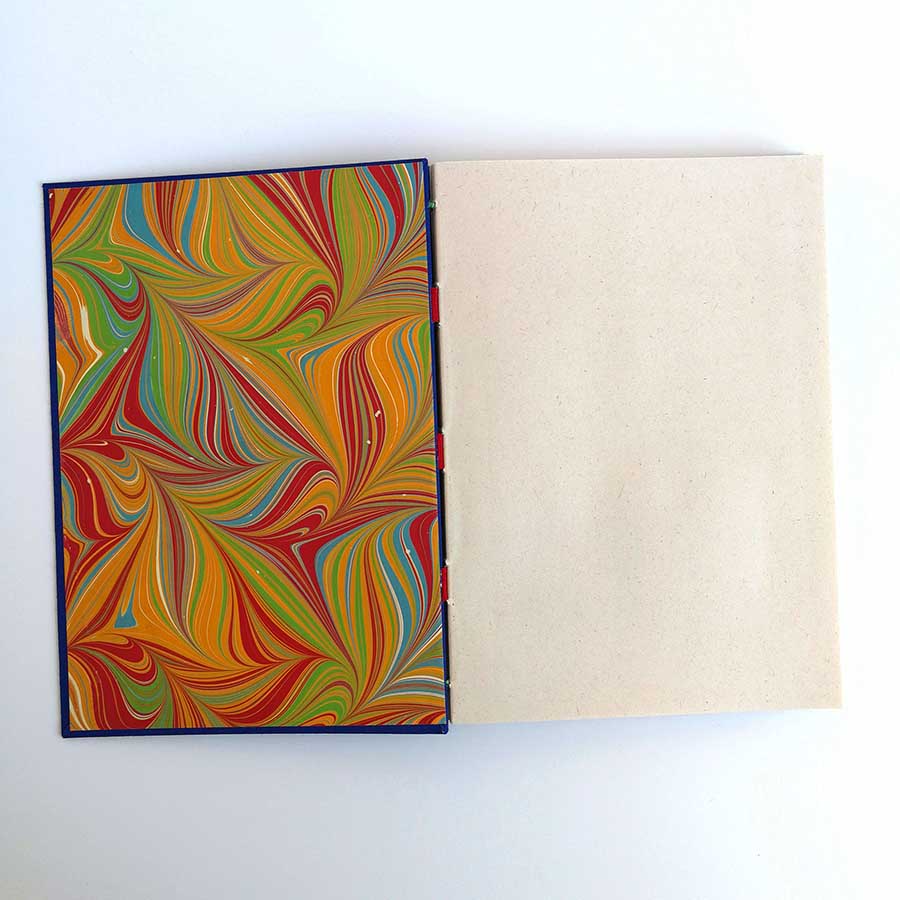 Cuaderno minimalista marmoleado A5 Azul marino 02 - Imagen 6