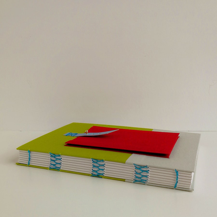 Cuaderno mochila verde lima gris claro a5 - Imagen 5