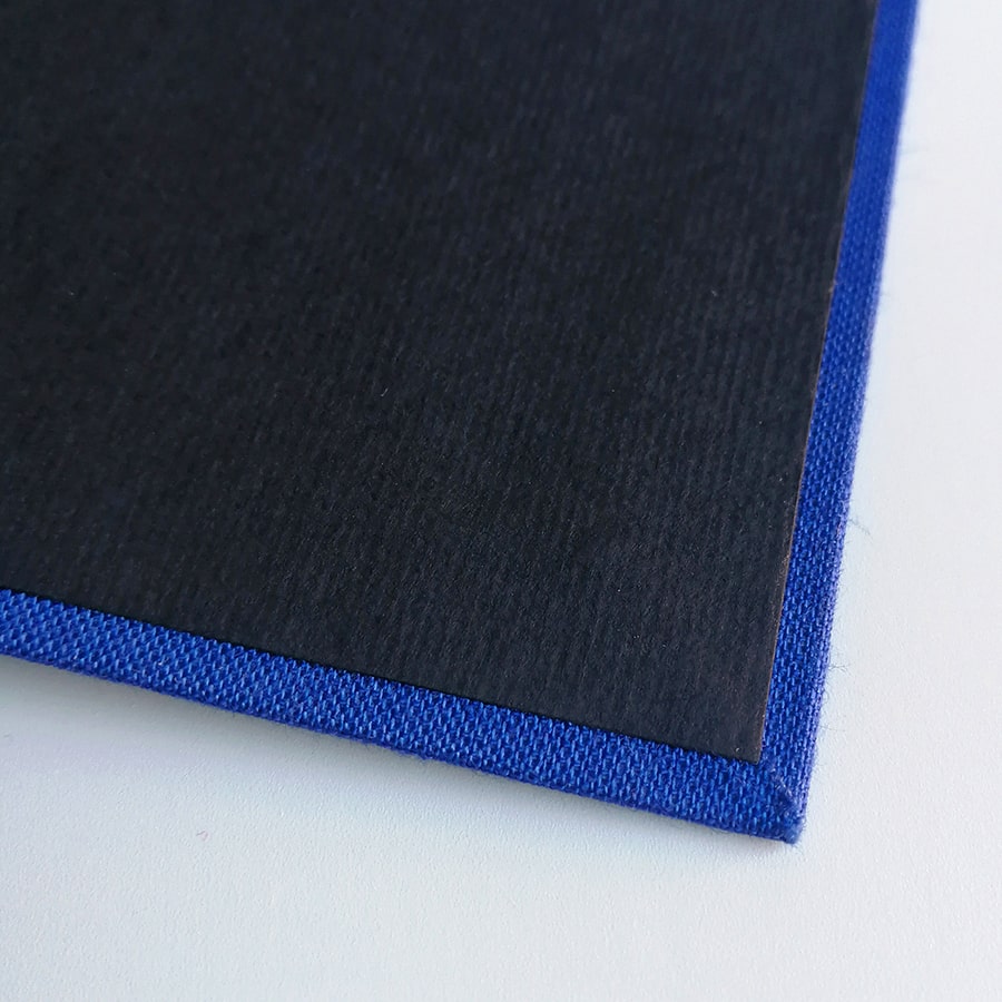 Cuaderno A5 azul noche papel reciclado blanco (liso) - Imagen 6