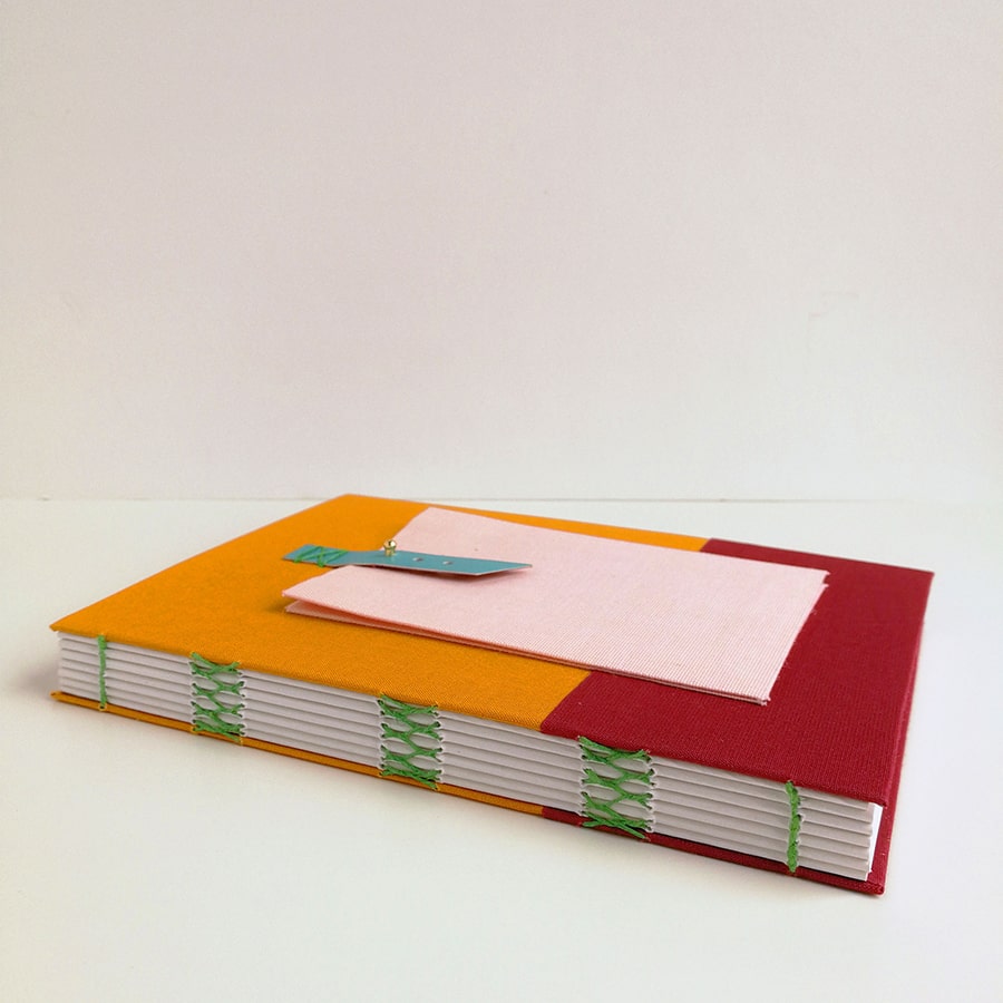Cuaderno mochila naranja rojo fresa a5 - Imagen 3